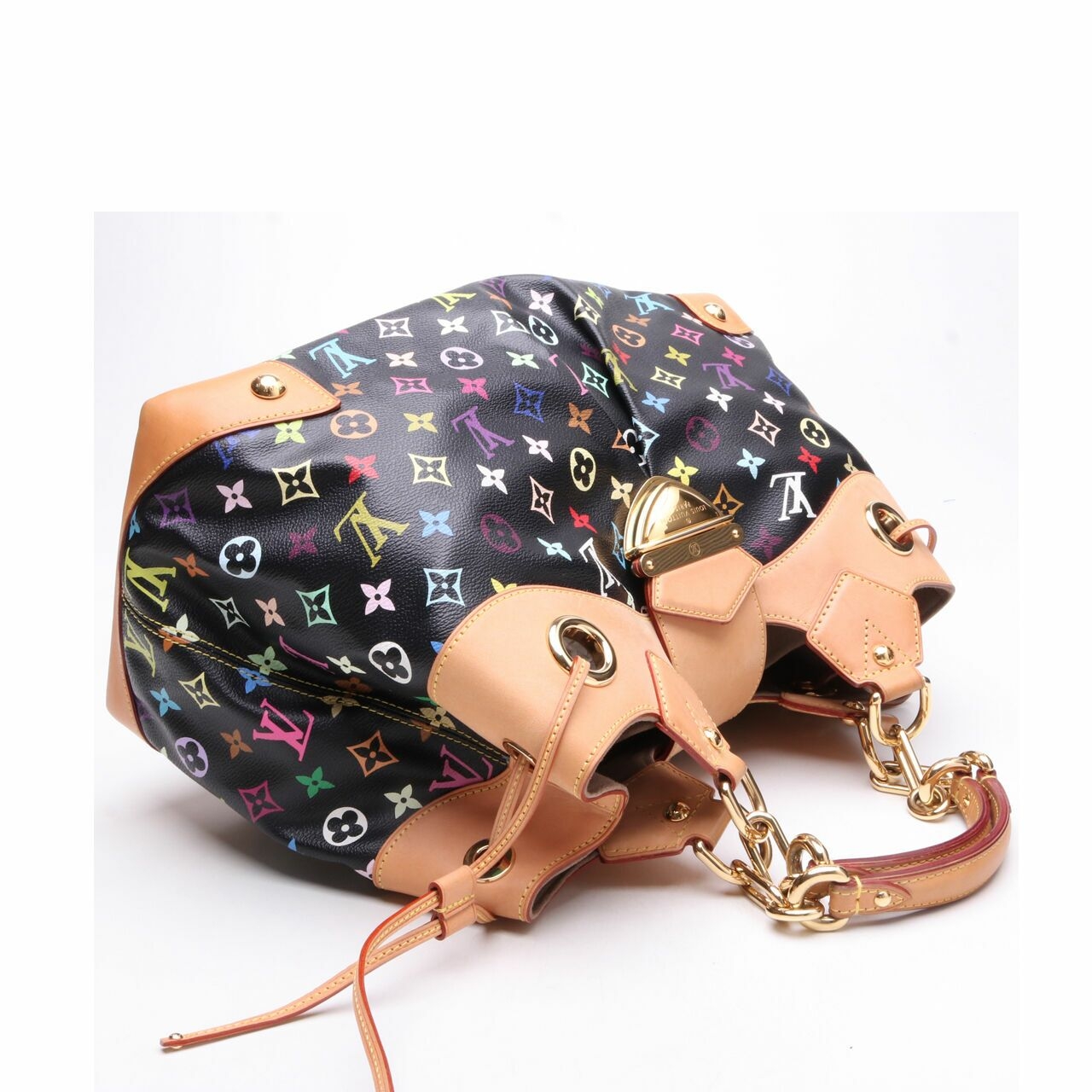 Louis Vuitton Monogram Multicolor Black Ursula Tote Bag