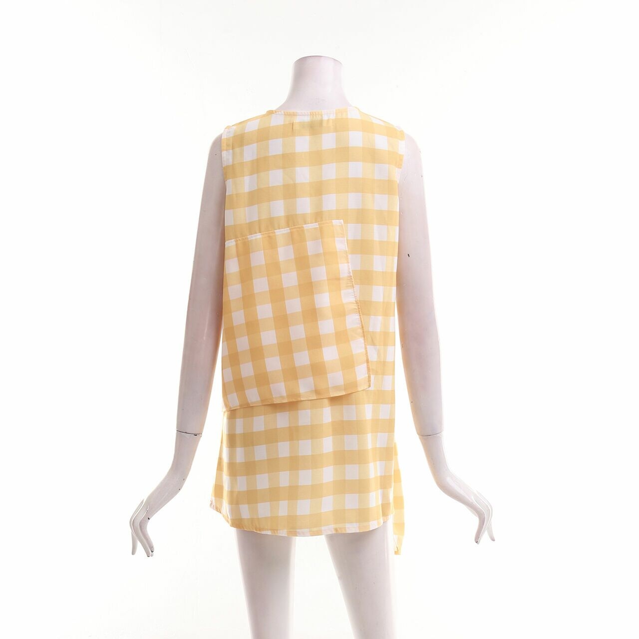 Cotton Ink Yellow Plaid Sleeveless