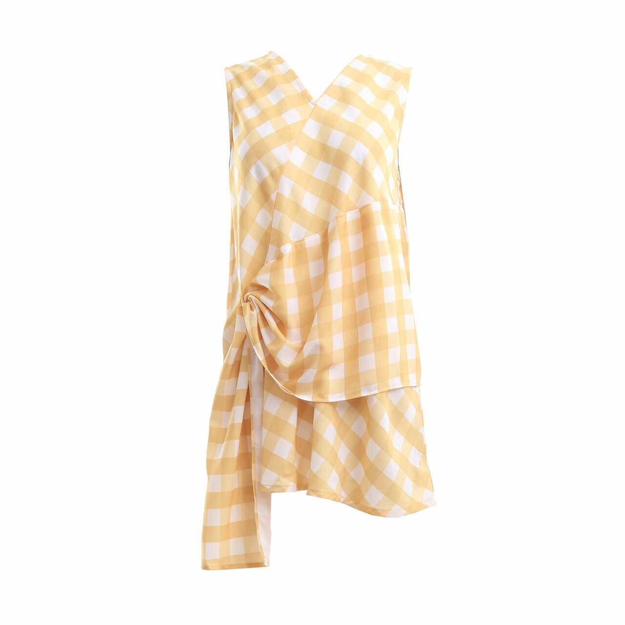 Cotton Ink Yellow Plaid Sleeveless