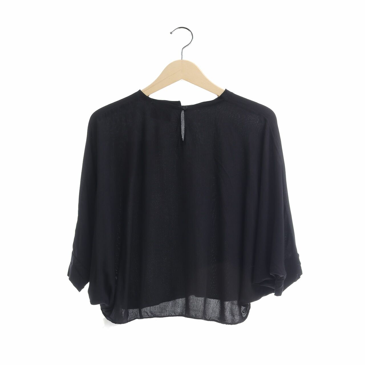 Shop At Velvet Black Batwing Blouse