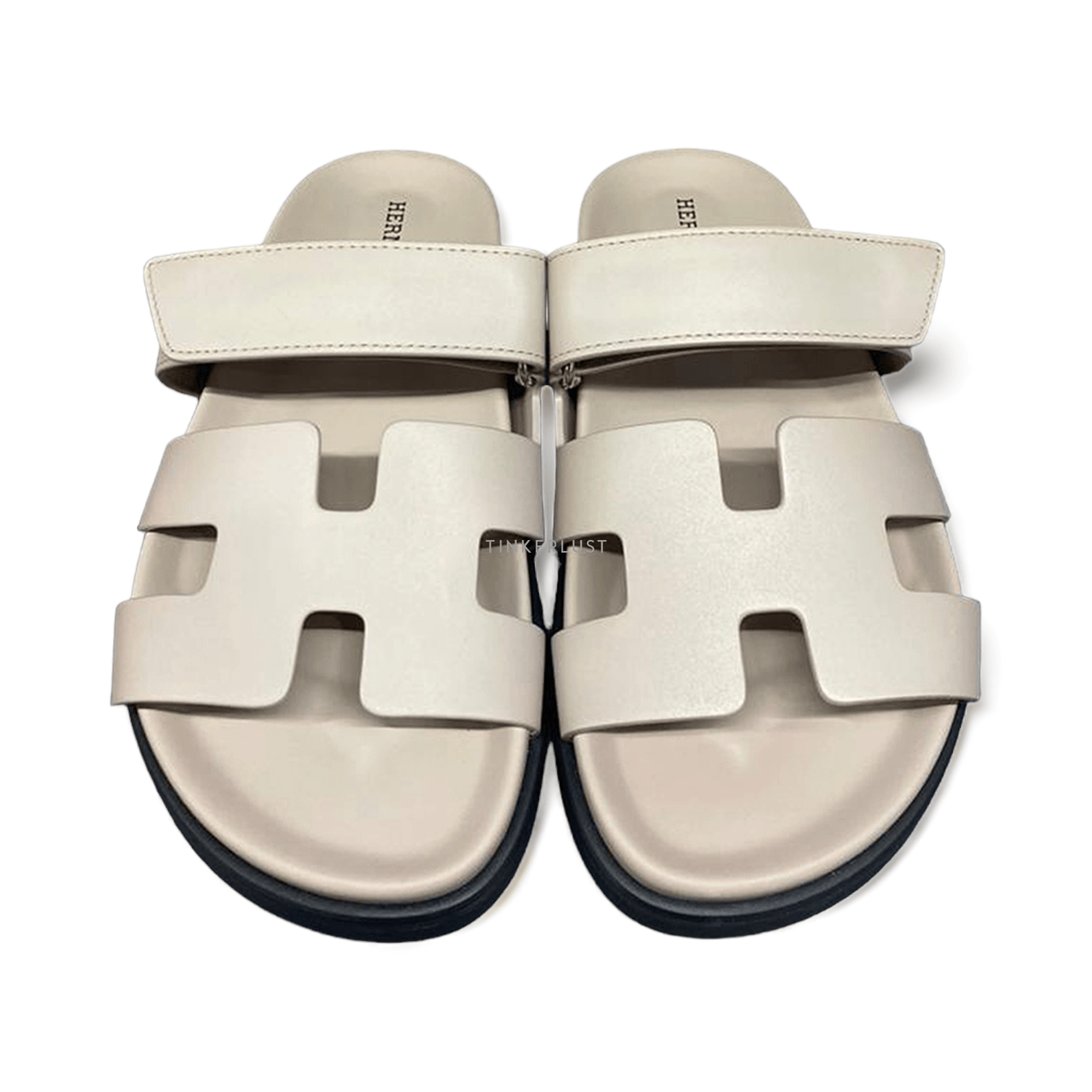 Hermes Chypre Broken White Mastic Sandals