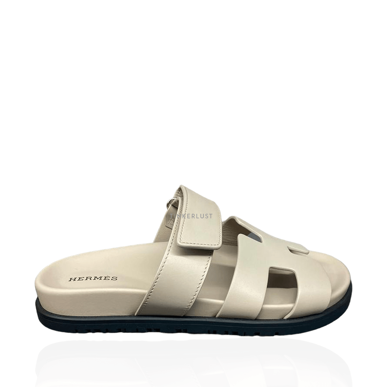 Hermes Chypre Broken White Mastic Sandals