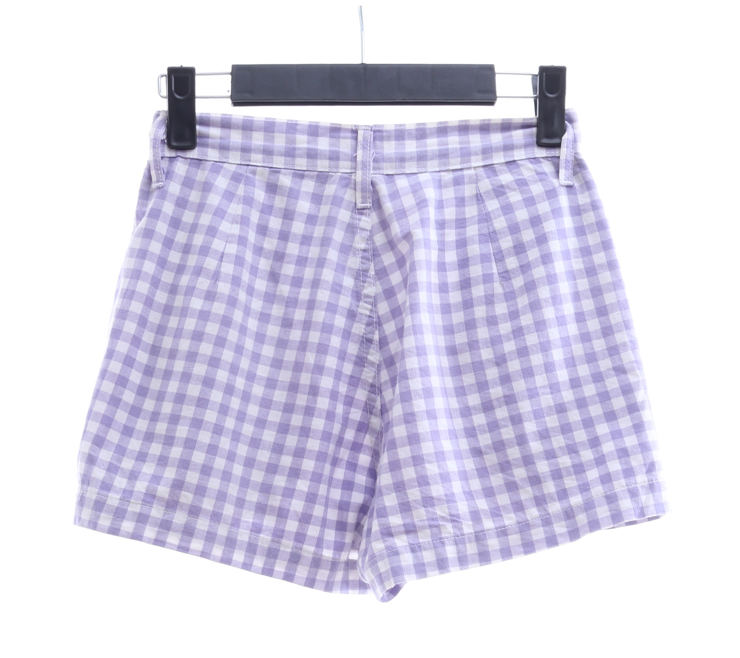 Guess Purple and White Plaid Short Pants