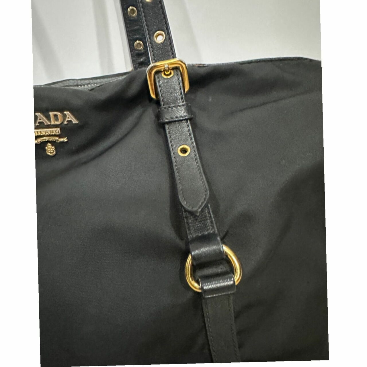 Prada Black Tessuto Tote Black