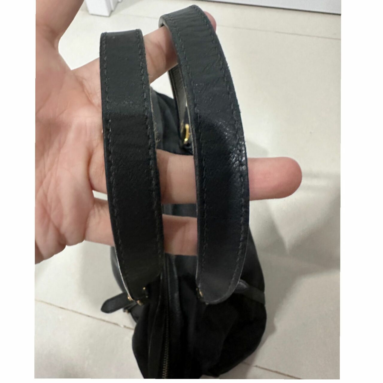 Prada Black Tessuto Tote Black