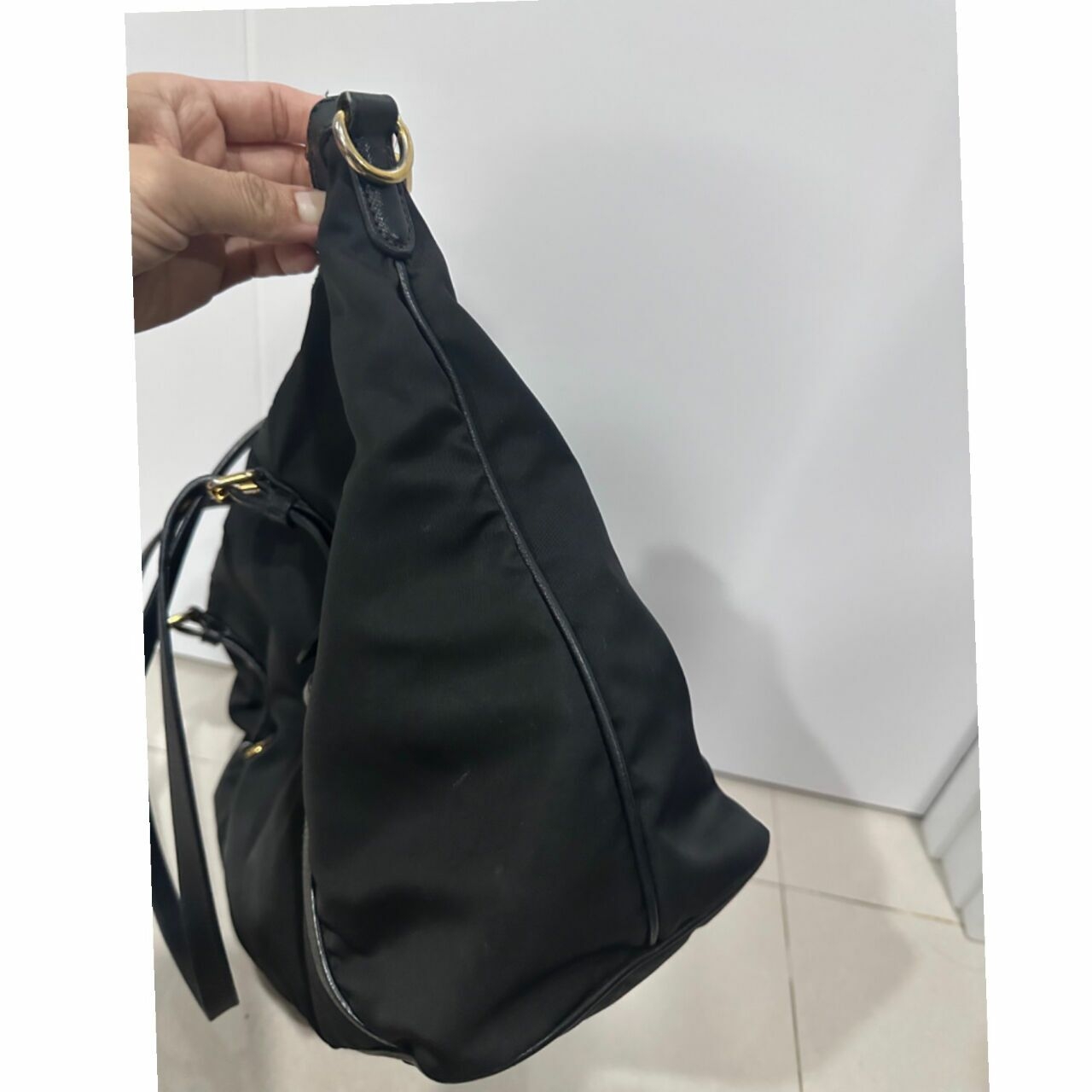 Prada Black Tessuto Tote Black