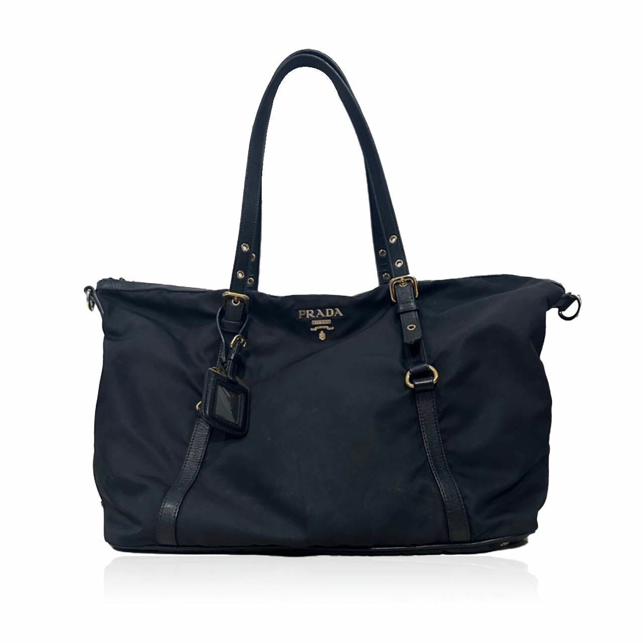 Prada Black Tessuto Tote Black