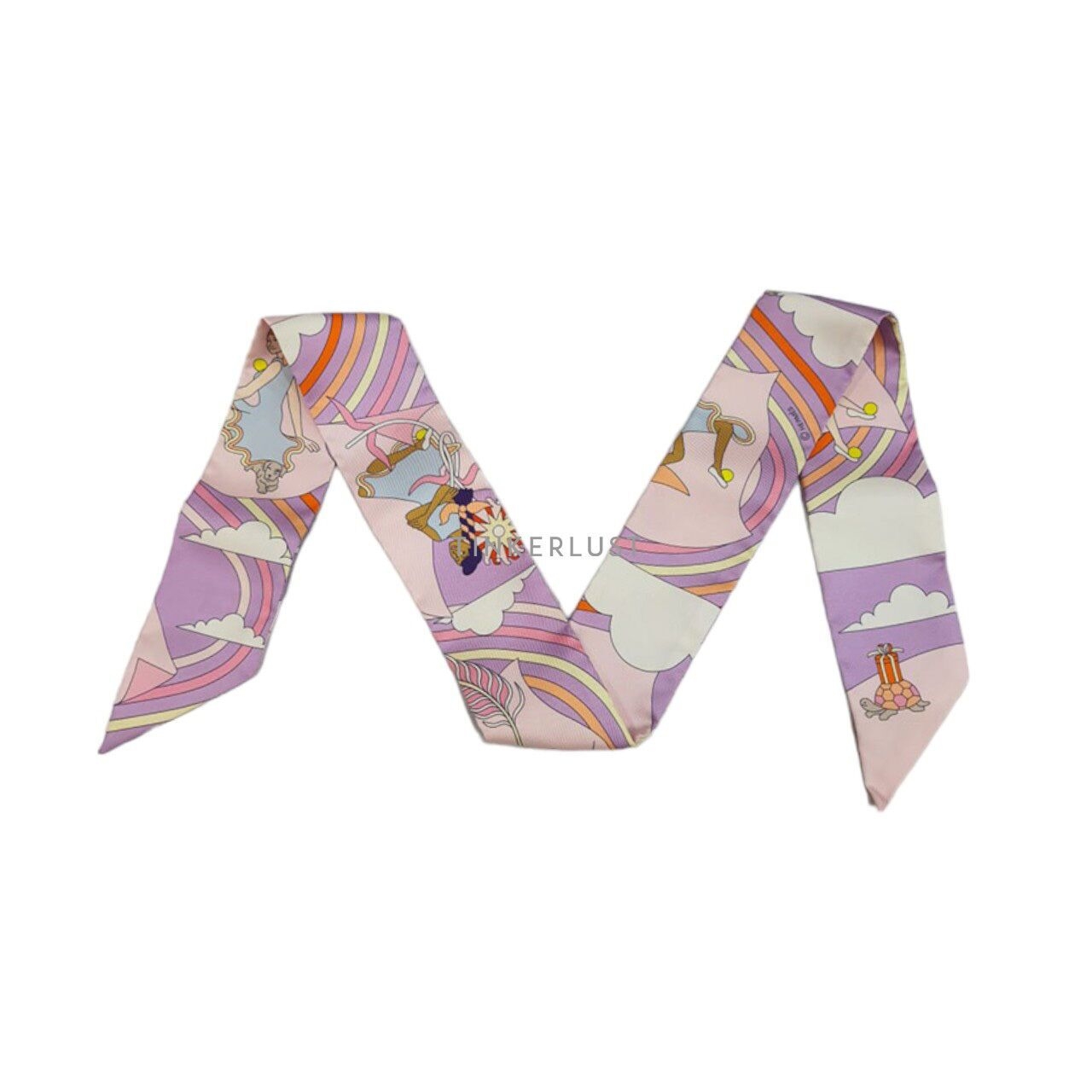 Hermes Carres Volants Twilly Scarf