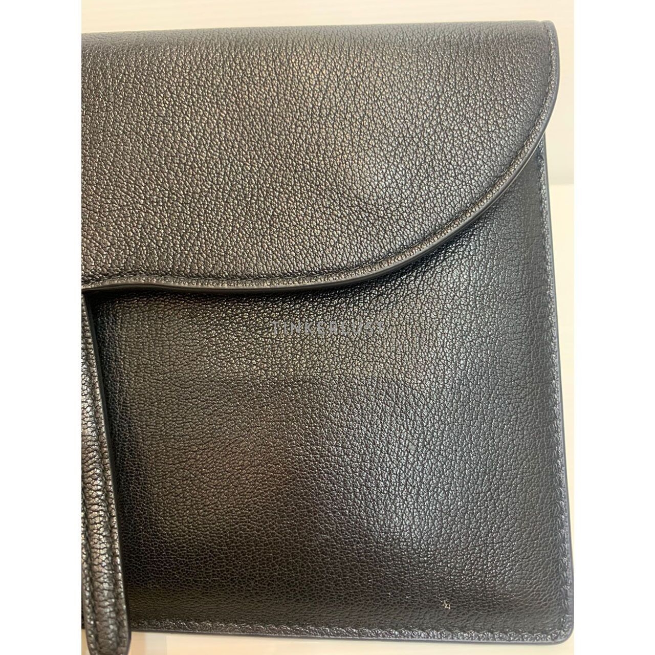 Christian Dior Saddle Goatskin Black GHW 2024 Clutch 