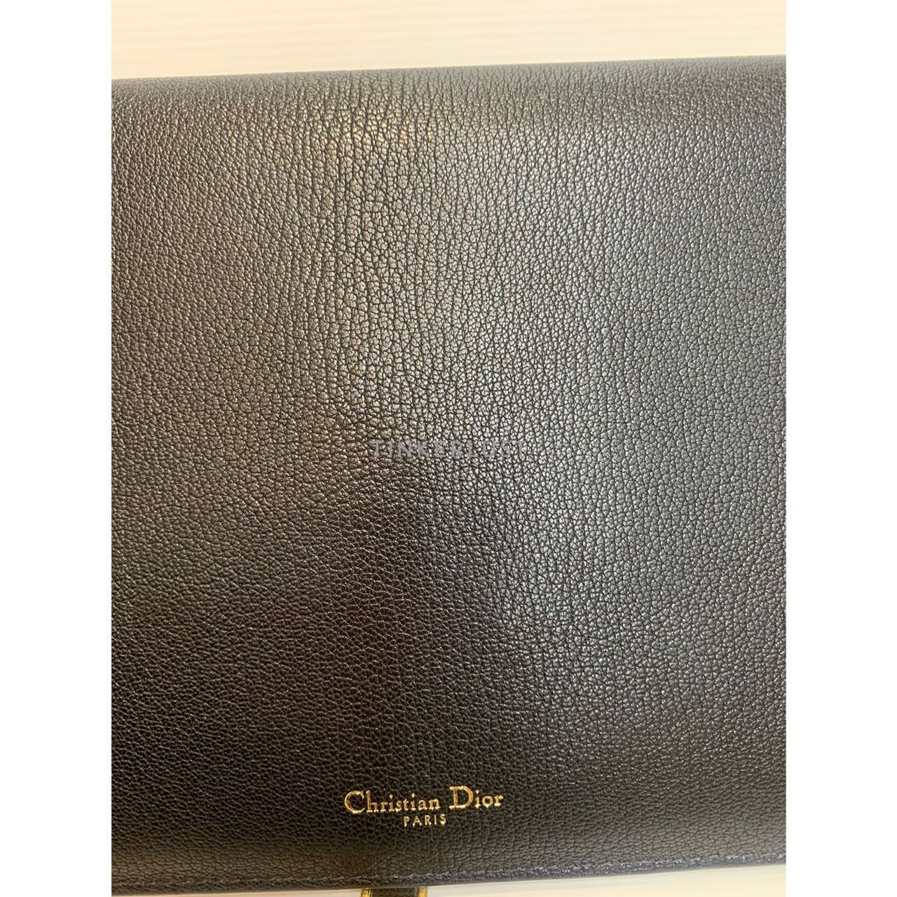 Christian Dior Saddle Goatskin Black GHW 2024 Clutch 