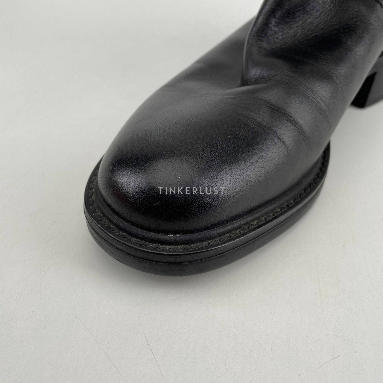 Guccissima Short Zip Boot Black