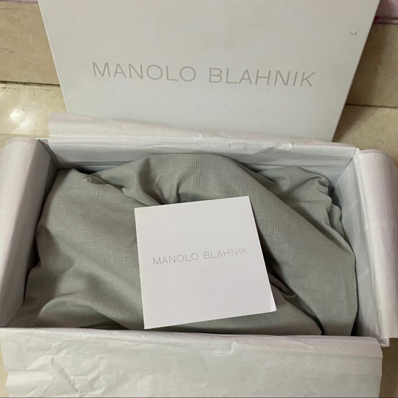 Manolo Blahnik Nude Organic Heels