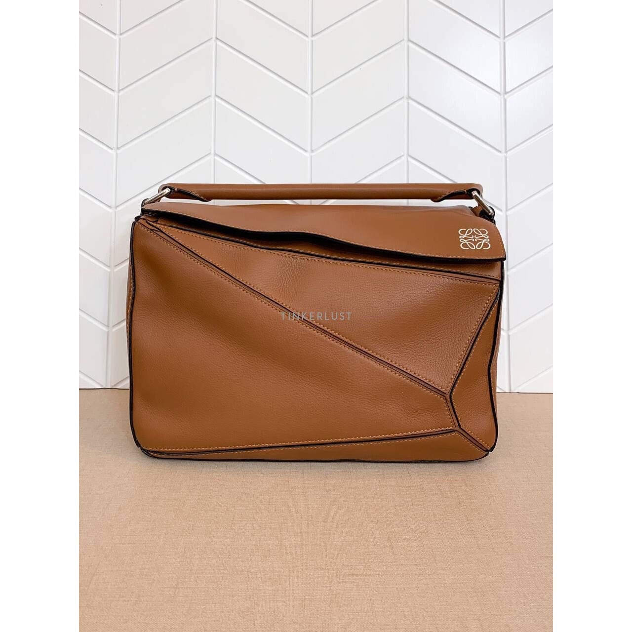 Loewe Puzzle Medium Tan 2016  Satchel Bag