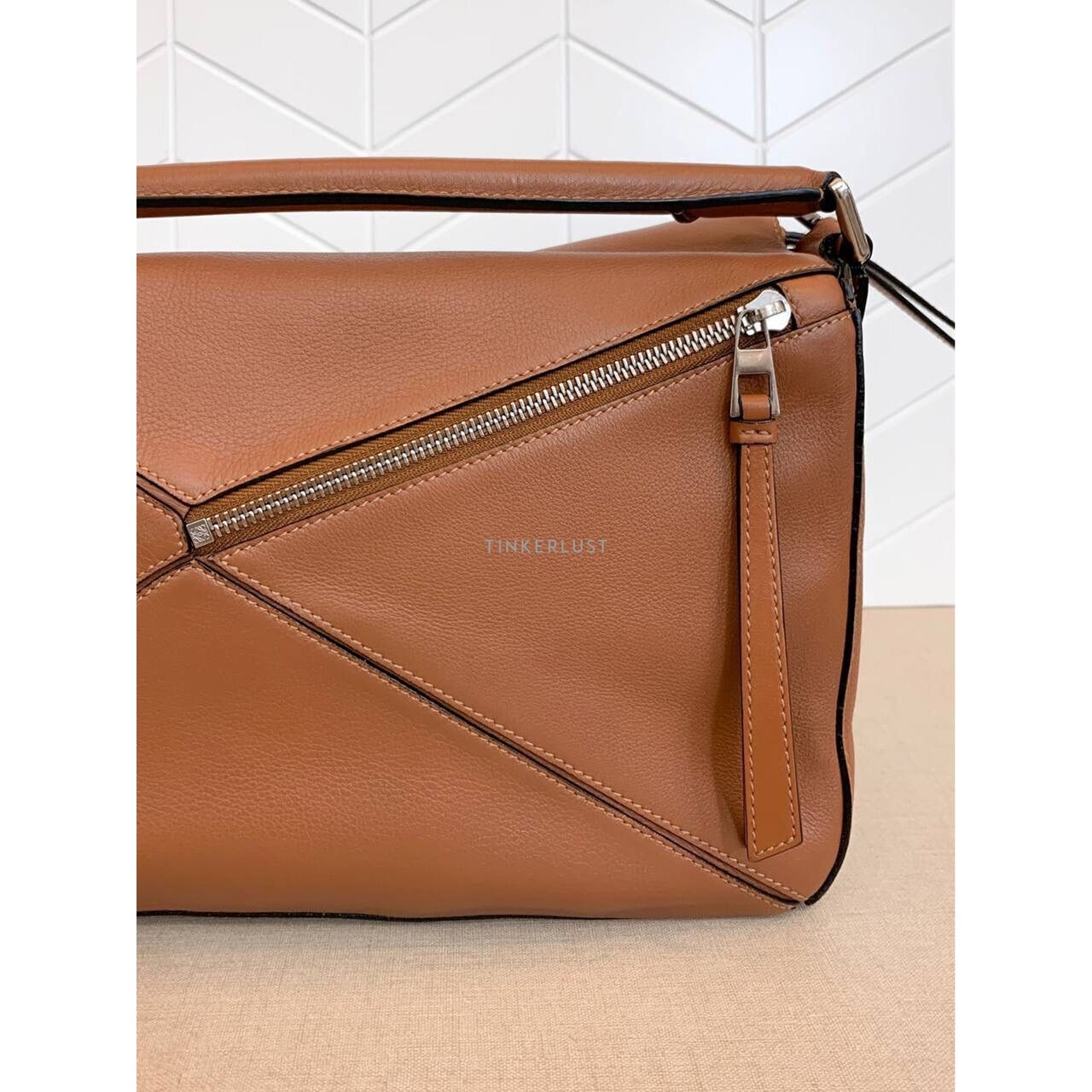 Loewe Puzzle Medium Tan 2016  Satchel Bag