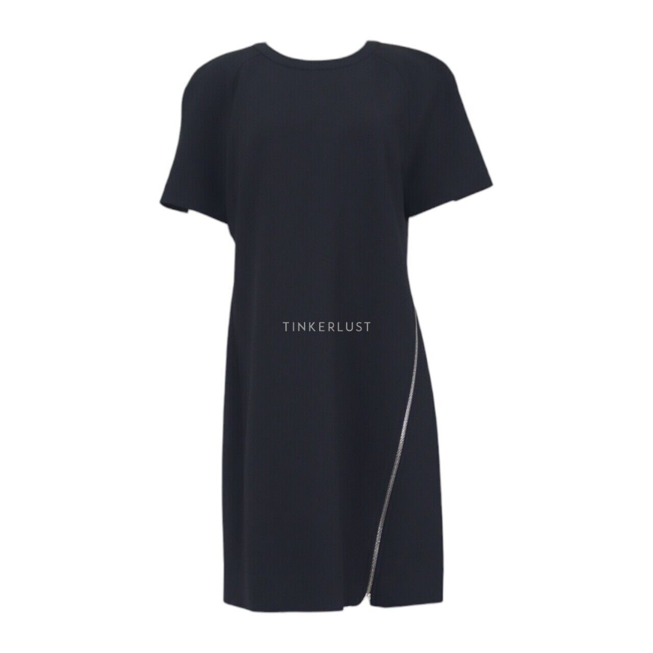 Calvin Klein Black Short Sleeve Midi Dress