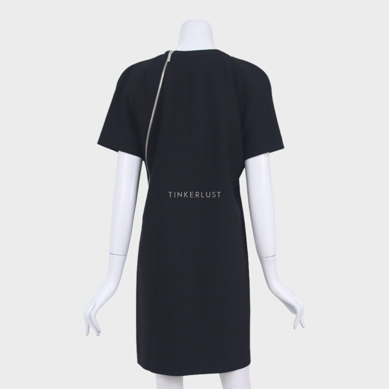 Calvin Klein Black Short Sleeve Midi Dress