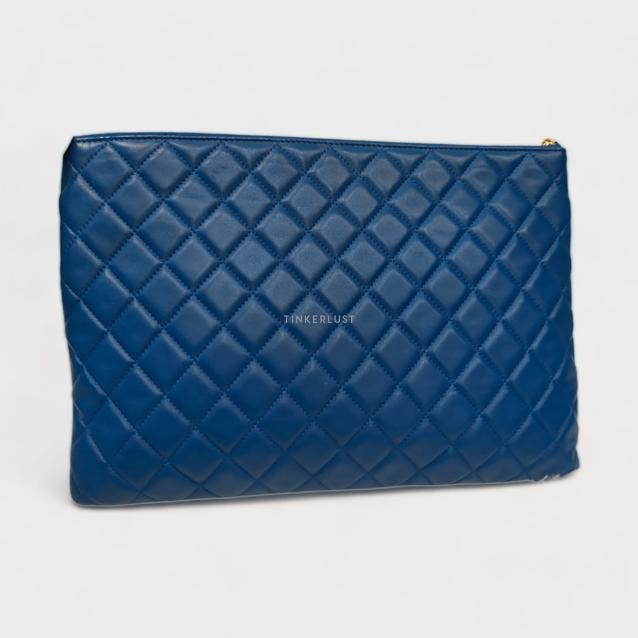 Chanel Ocase Blue Lambskin #23 SHW Pouch