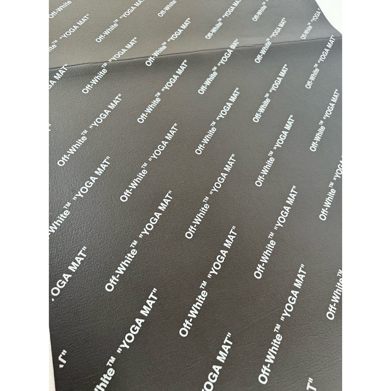 Off-White Black Yoga Mat