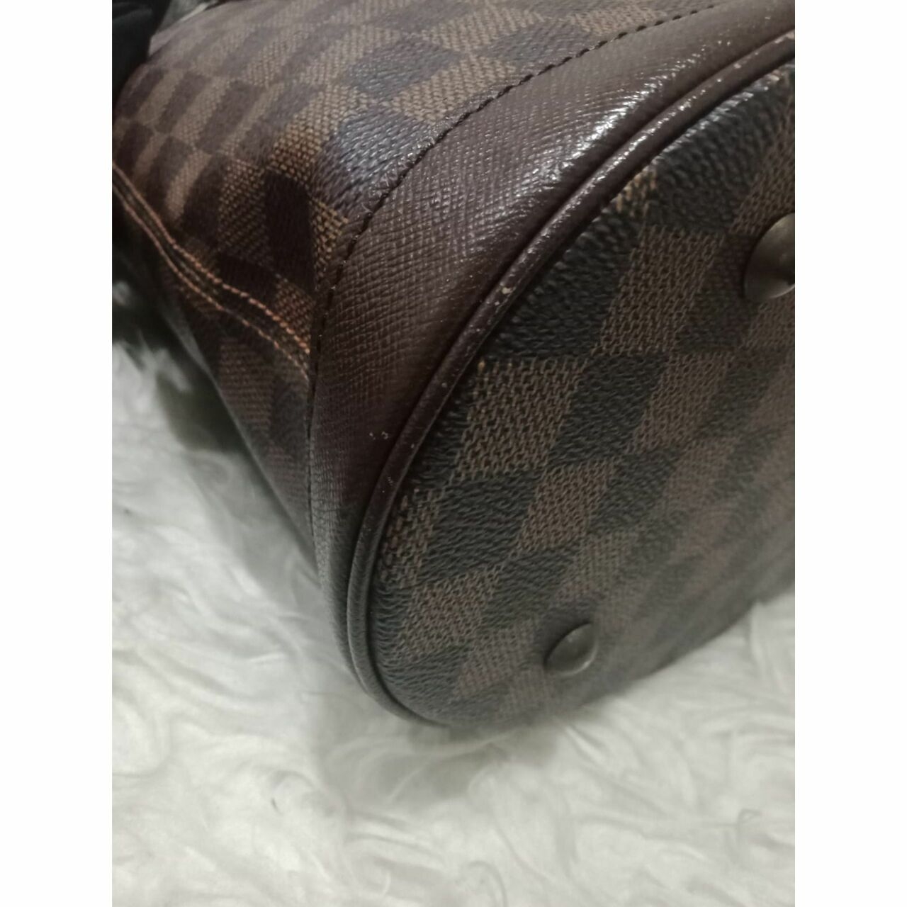 Louis Vuitton Marais Damier Ebene Bucket Shoulder Bag