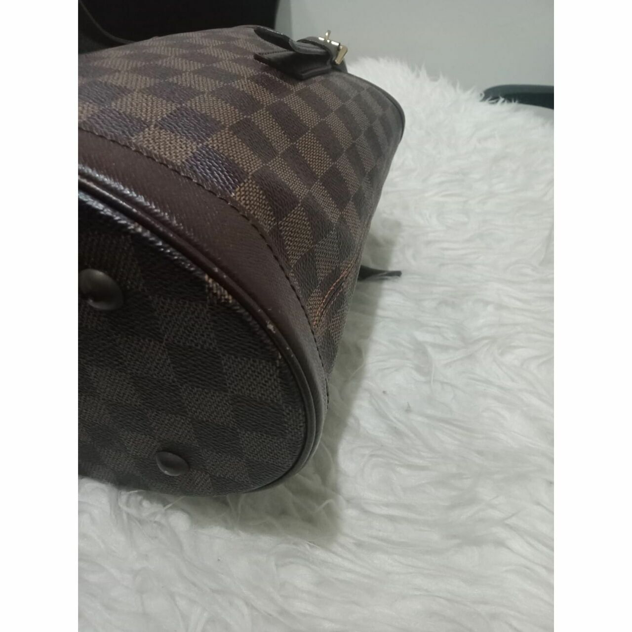 Louis Vuitton Marais Damier Ebene Bucket Shoulder Bag