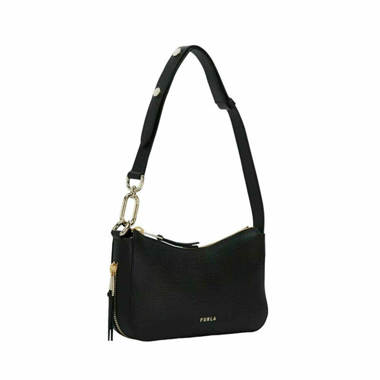 Furla Skye S Hobo Bag Black Ghw