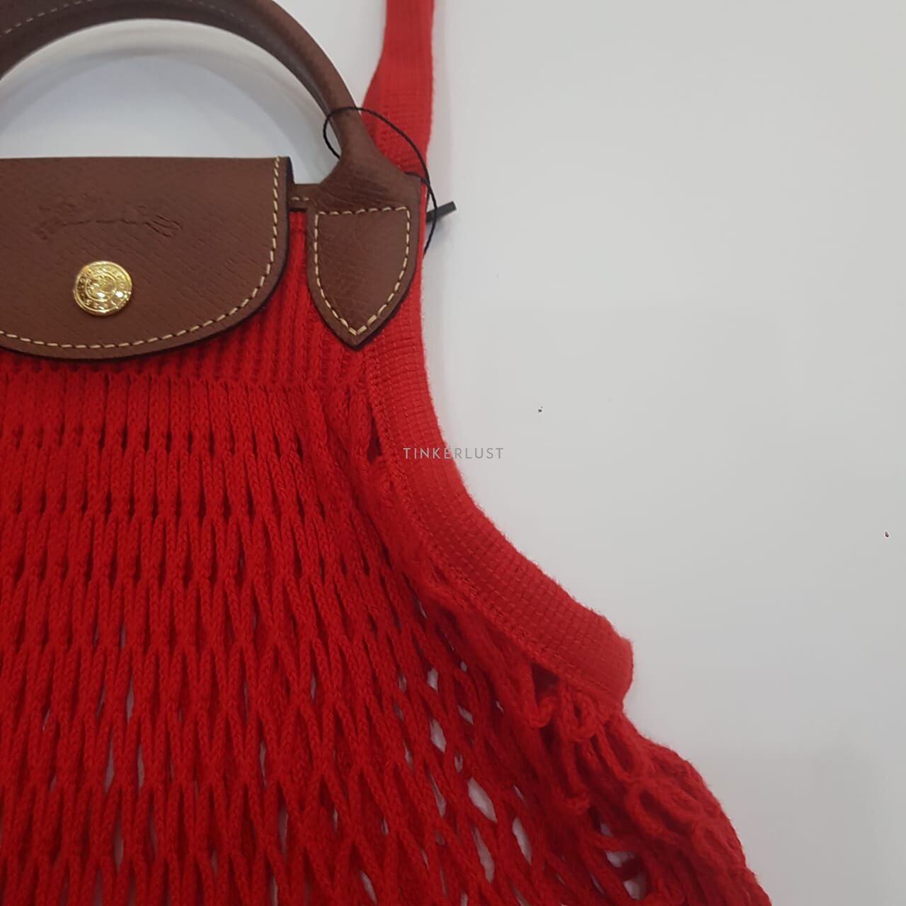 Longchamp Red Filet L Shoulder Bag