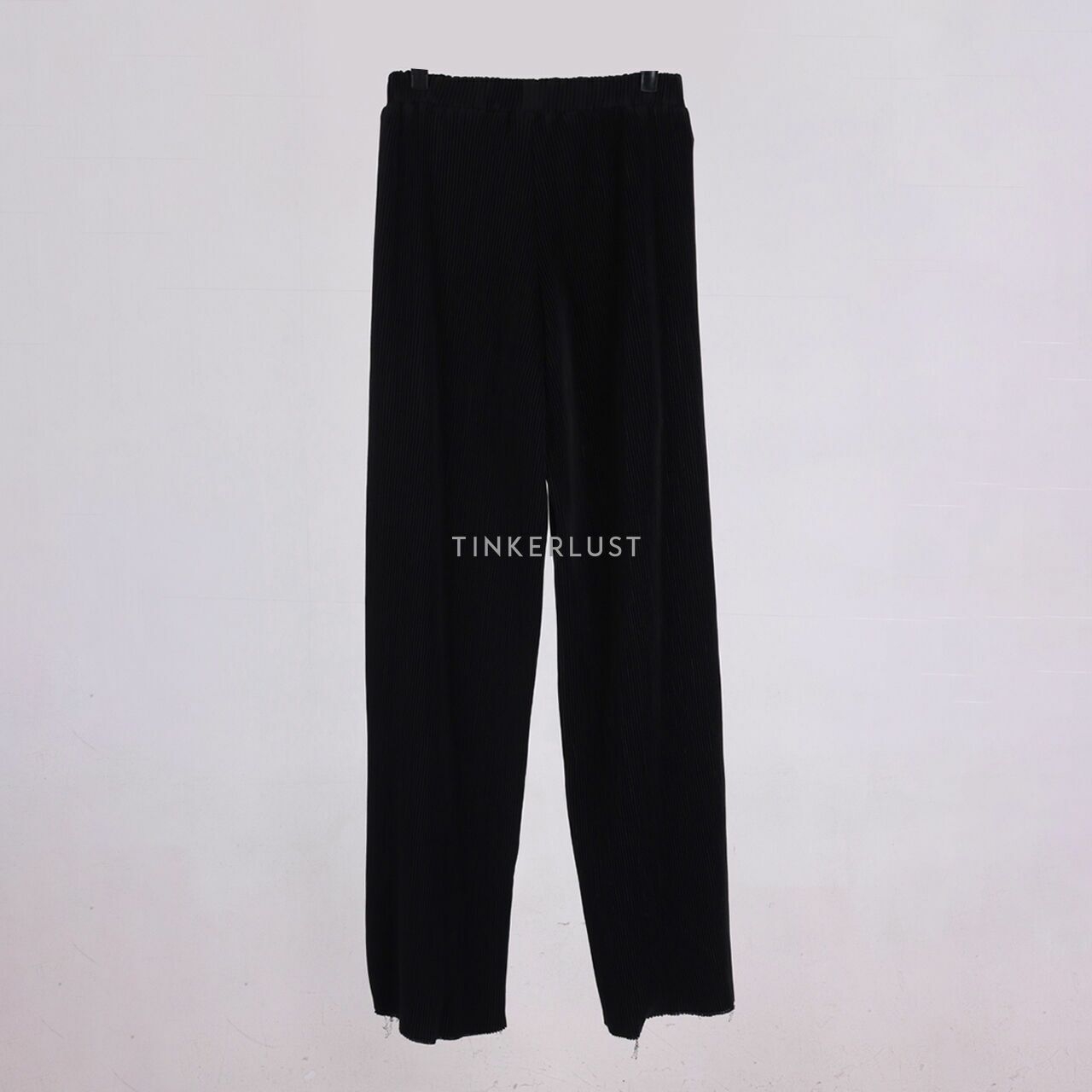 Popoluca Black Pleated Long Pants