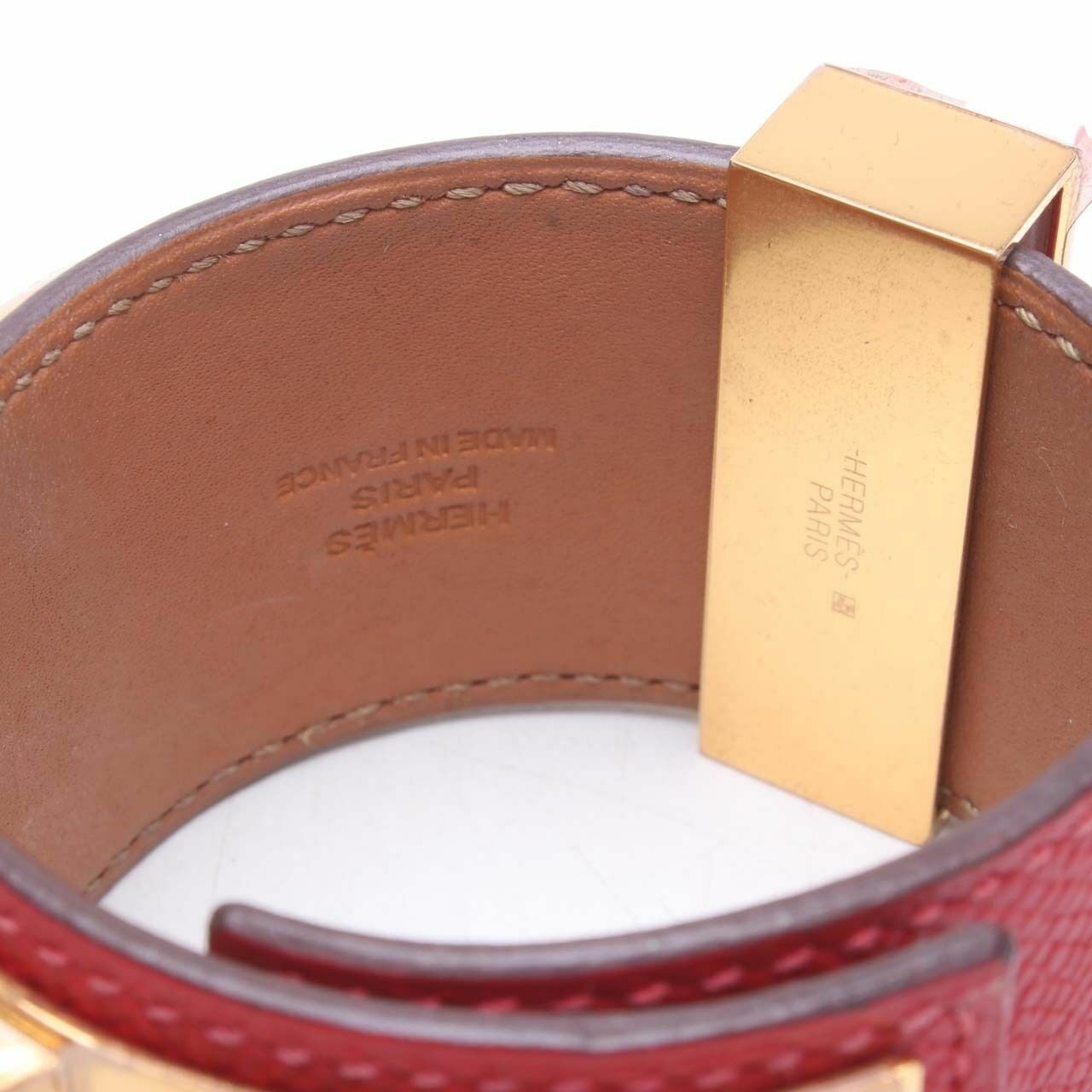 Hermes Rogue Casaque Epsom Leather GHW Collier de Chien Bracelet 