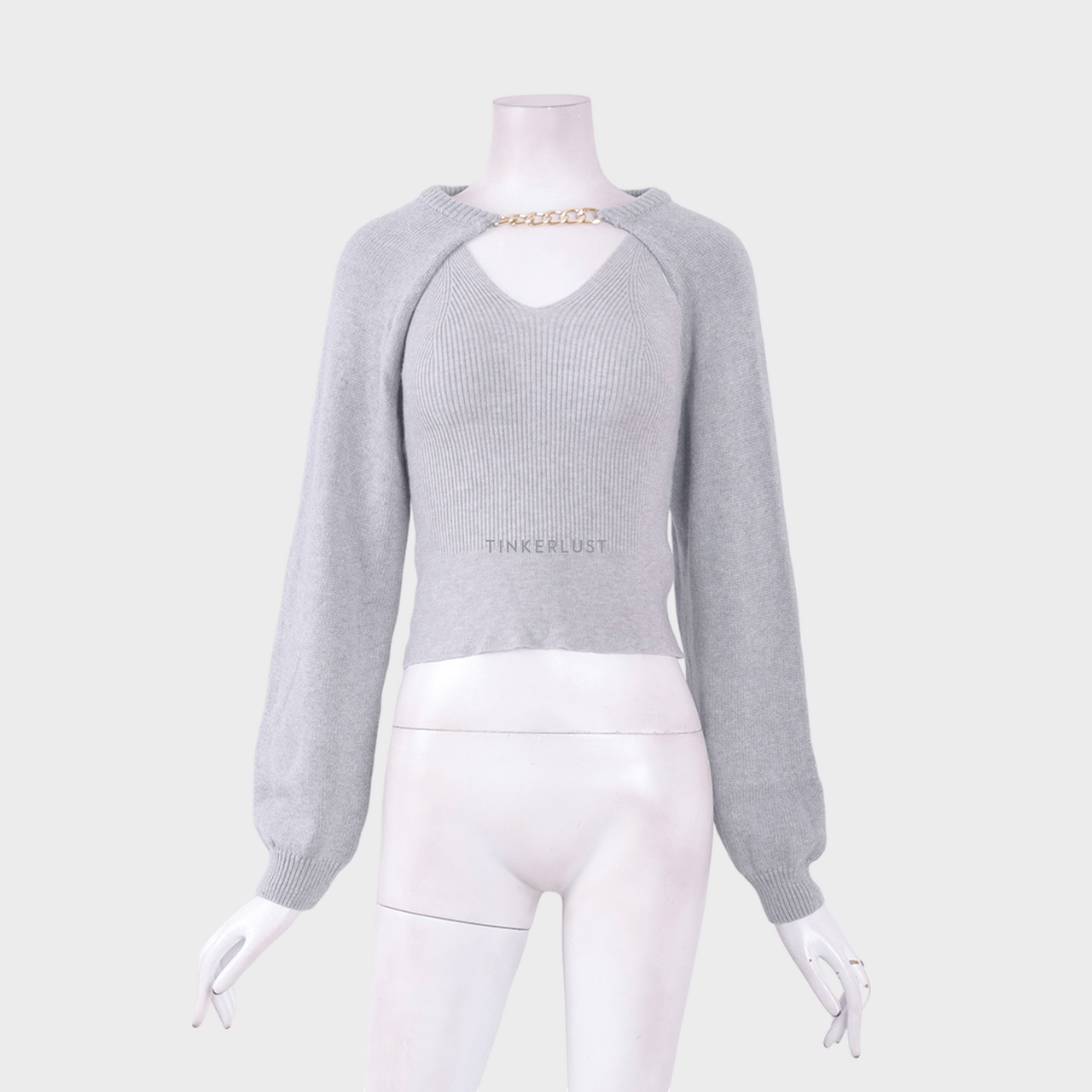 Private Collection Grey Cardigan with Inner