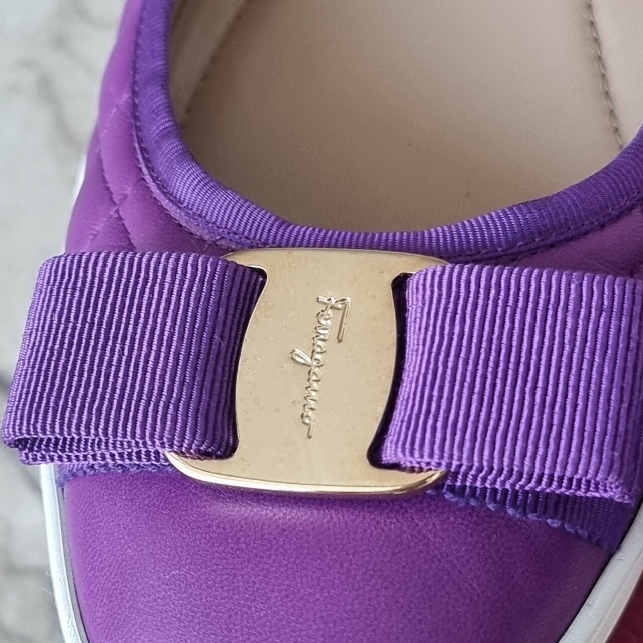 Salvatore Ferragamo Purple Flats