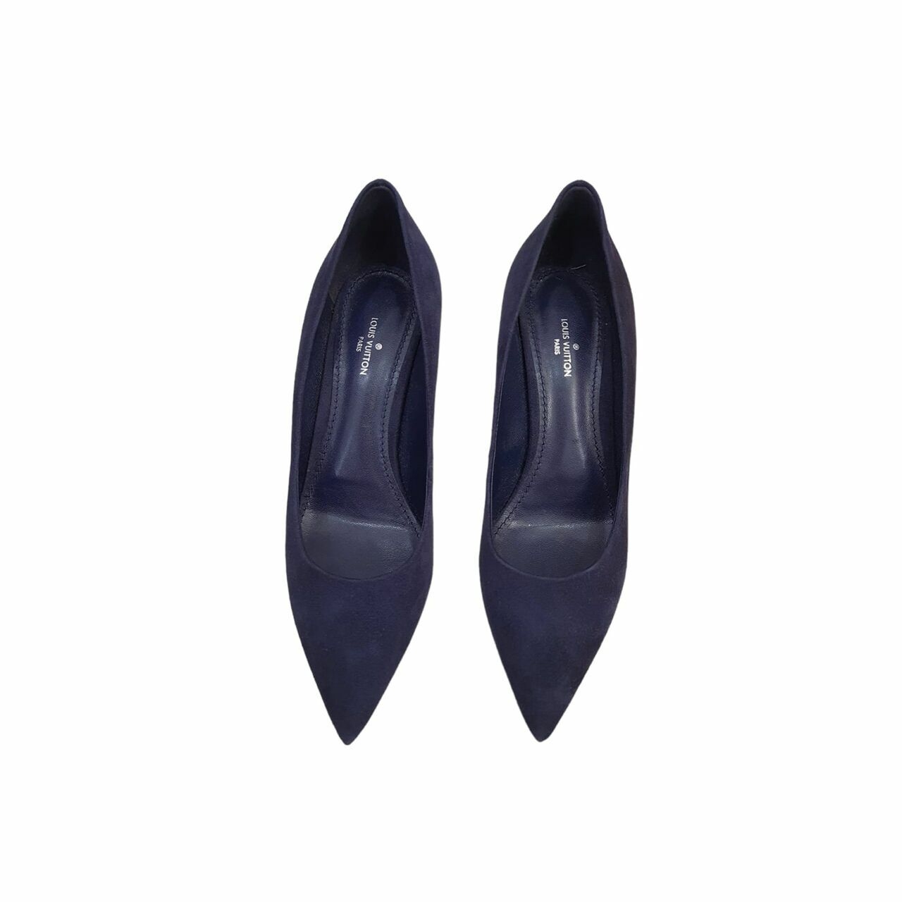 Louis Vuitton Heels Navy Suede