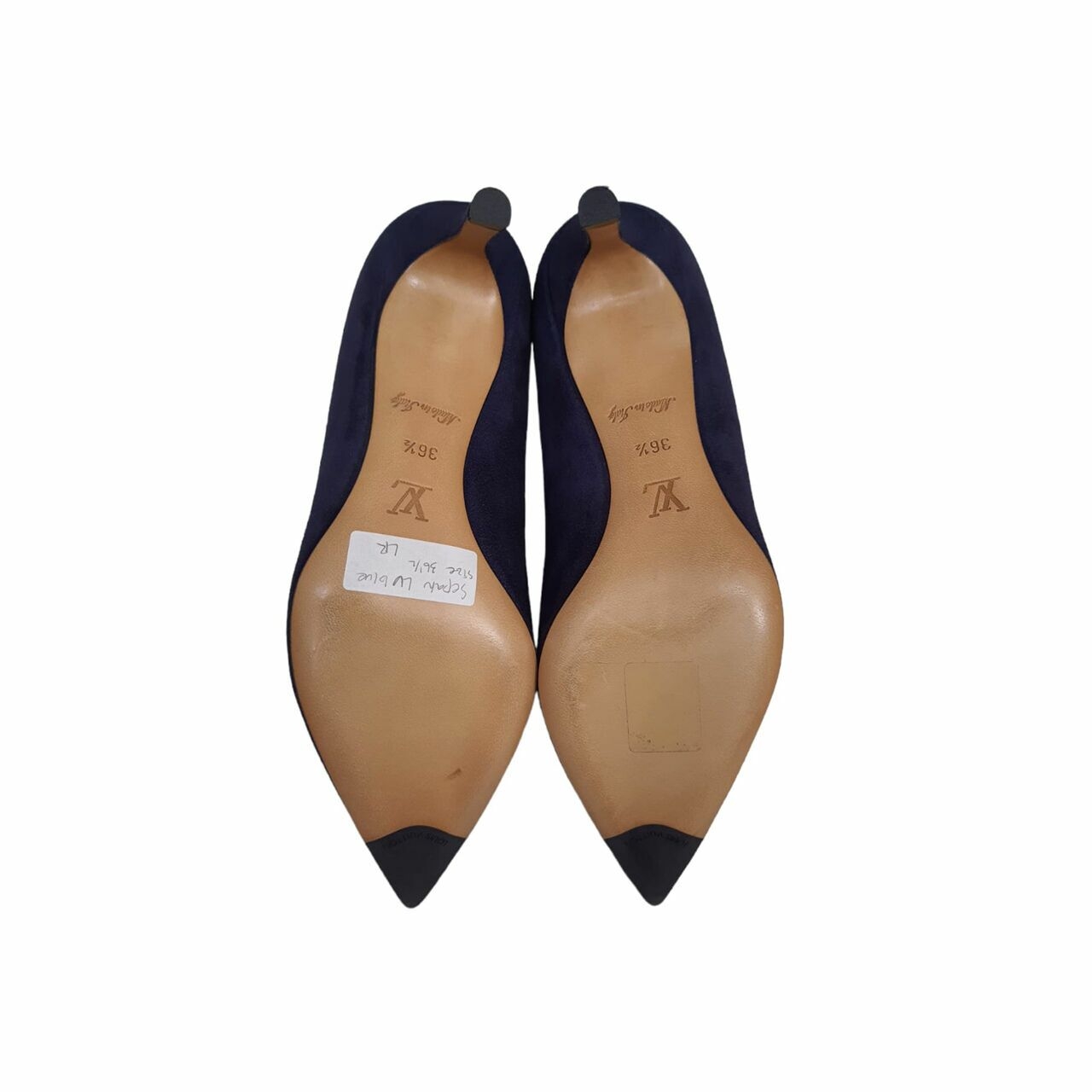 Louis Vuitton Heels Navy Suede