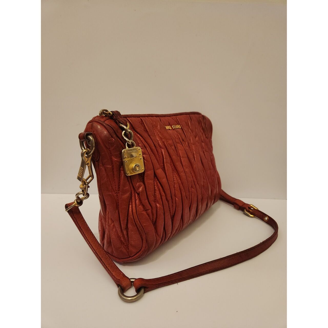 Miu Miu Blood Red Shoulder Bag