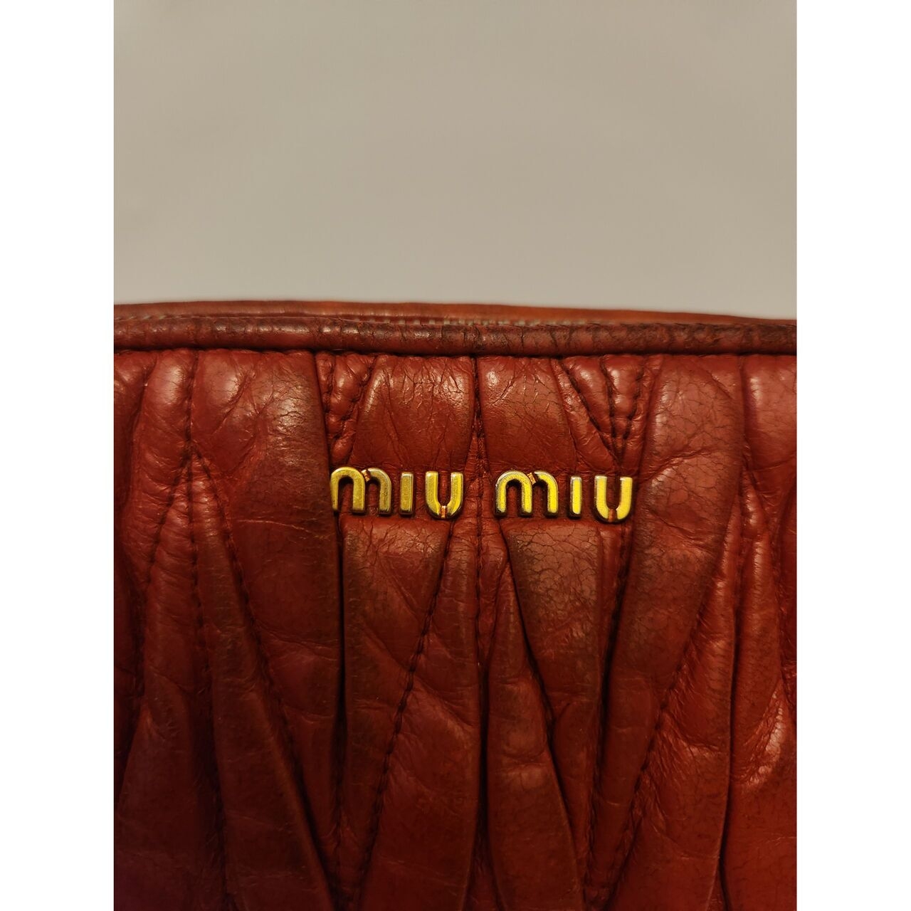 Miu Miu Blood Red Shoulder Bag