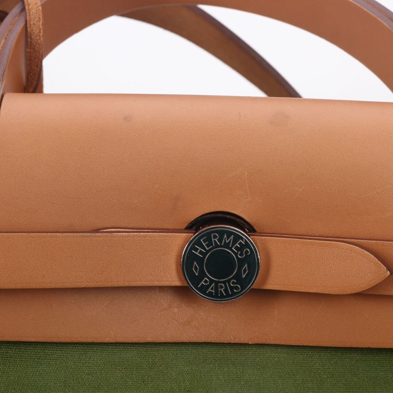 Hermes Herbag 31 Cactus Neutral SHW #Q Satchel