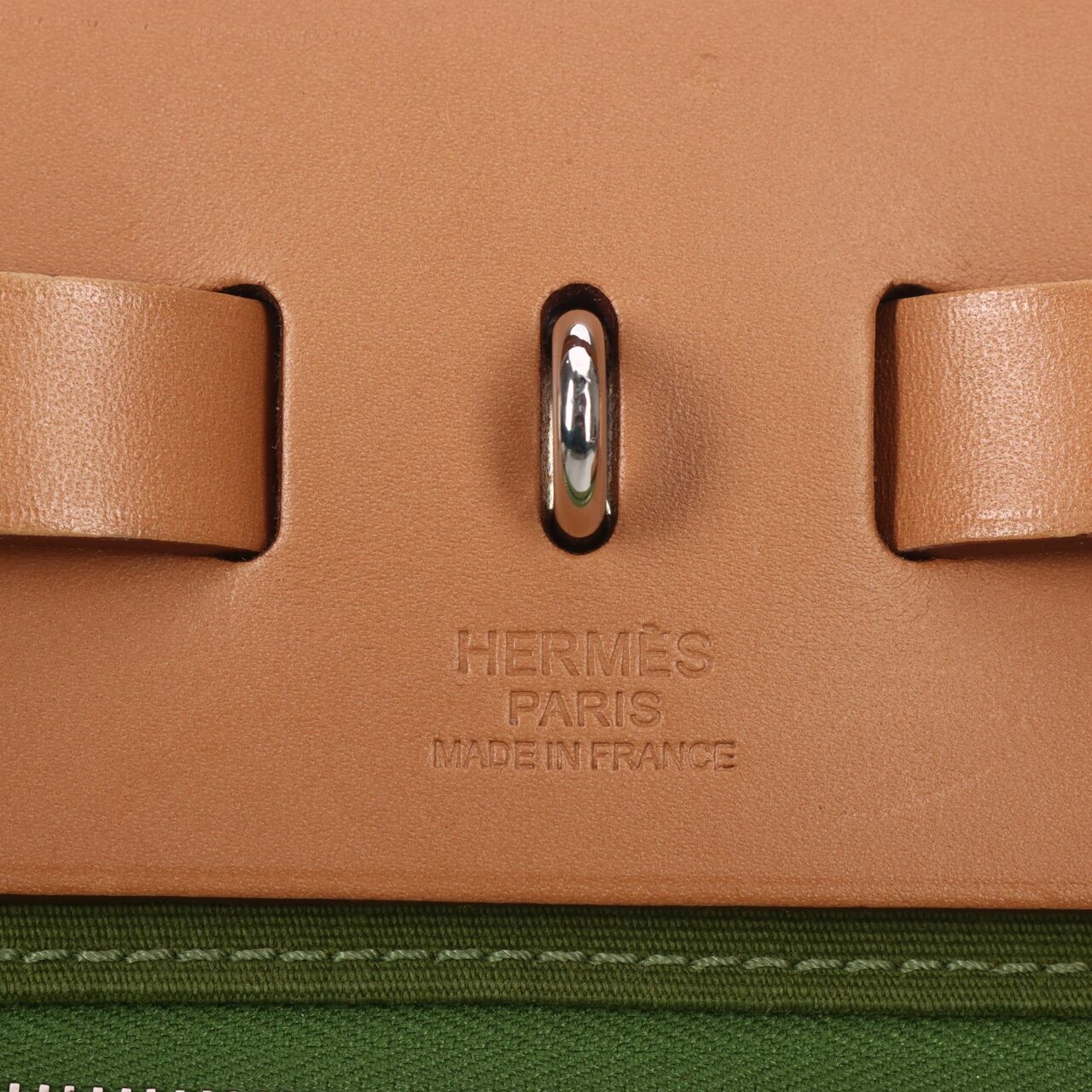 Hermes Herbag 31 Cactus Neutral SHW #Q Satchel