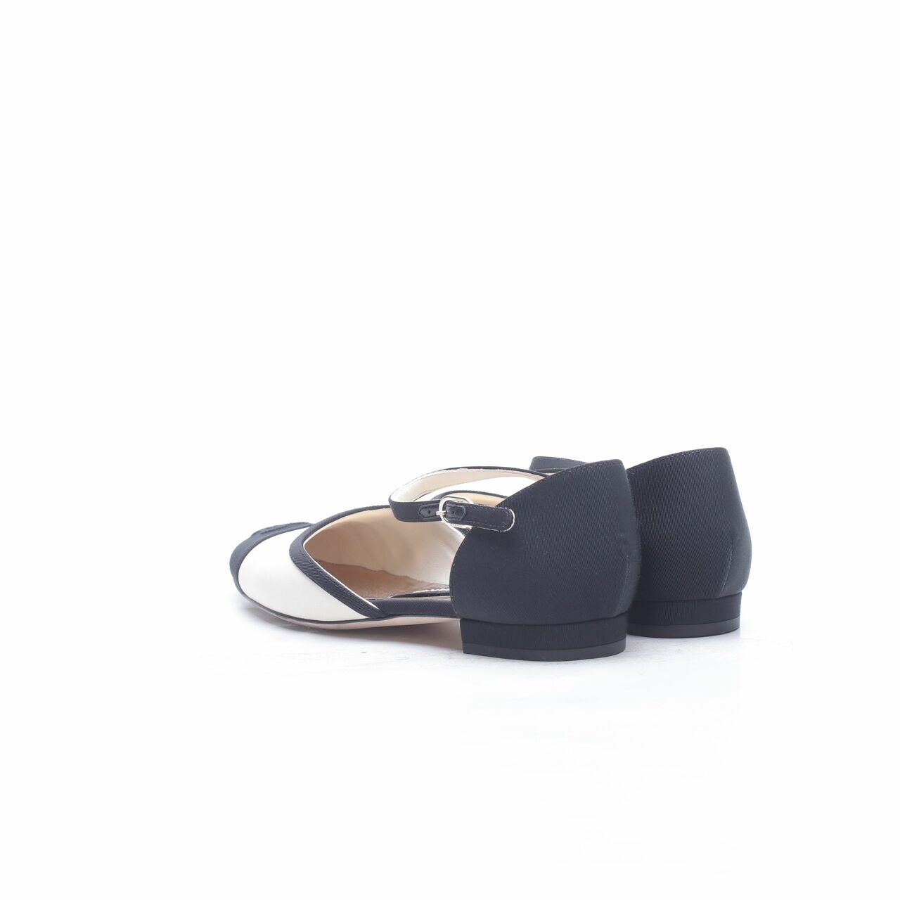 Chanel Black/White Mules with Ankle Strap Sandals