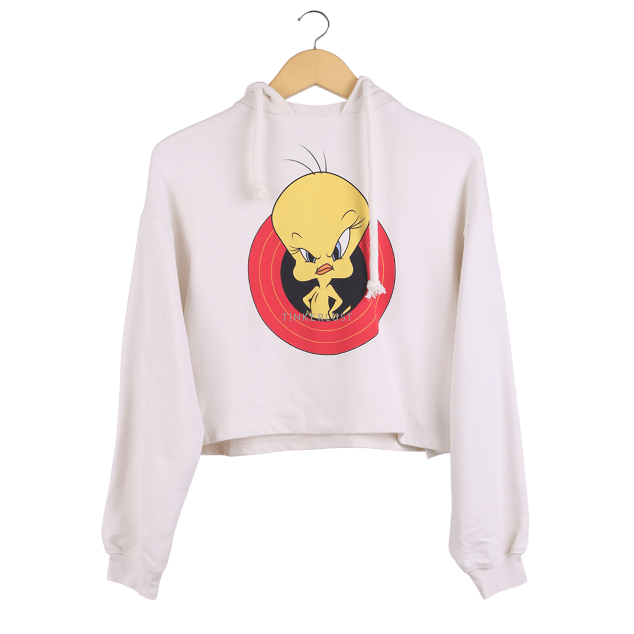 Stradivarius Cream Hoodie Sweater