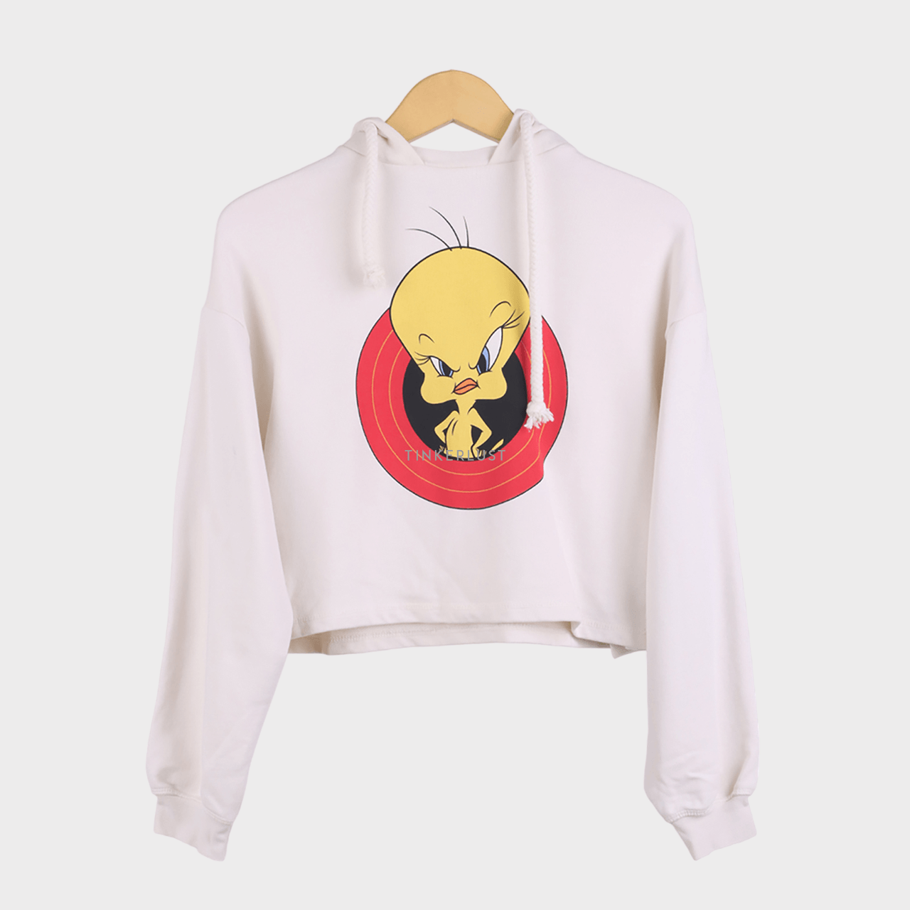 Stradivarius Cream Hoodie Sweater