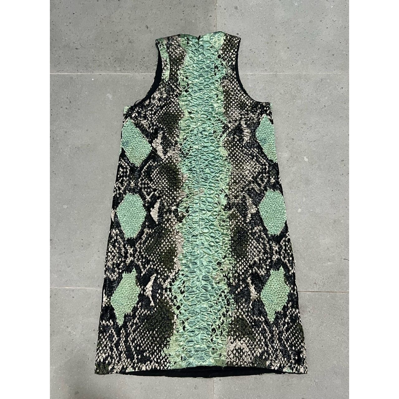 Gucci Black & Green Midi Dress