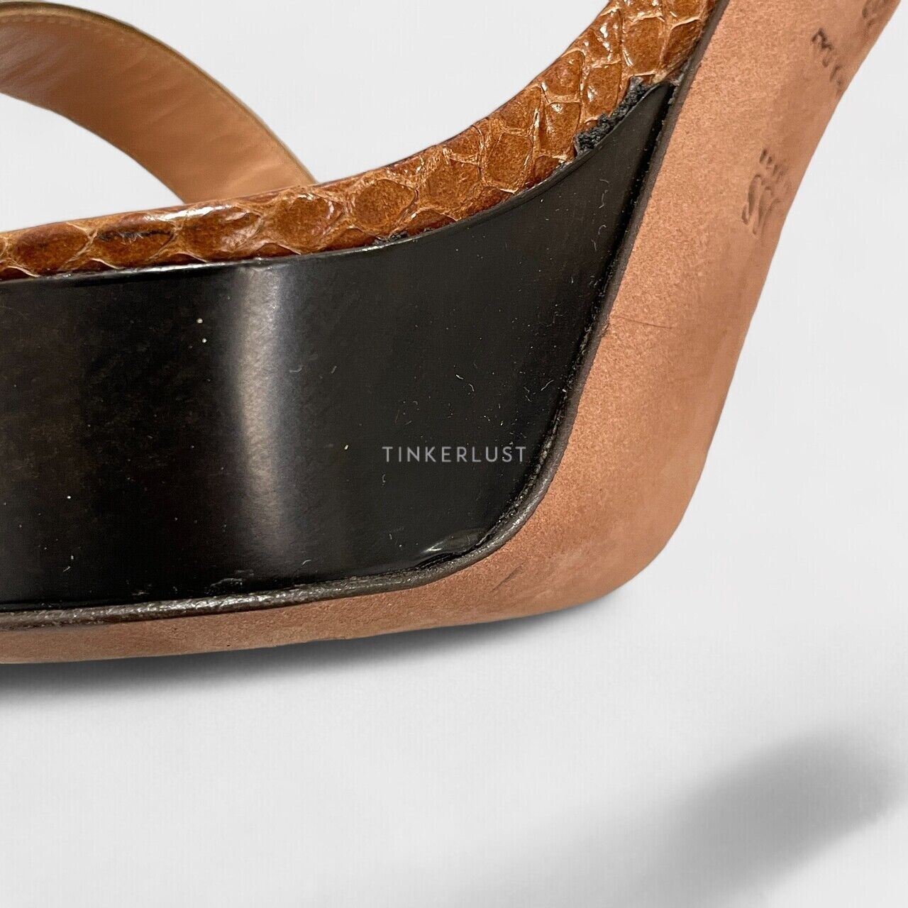 Hugo Boss Ankle Strap Brown Heels 