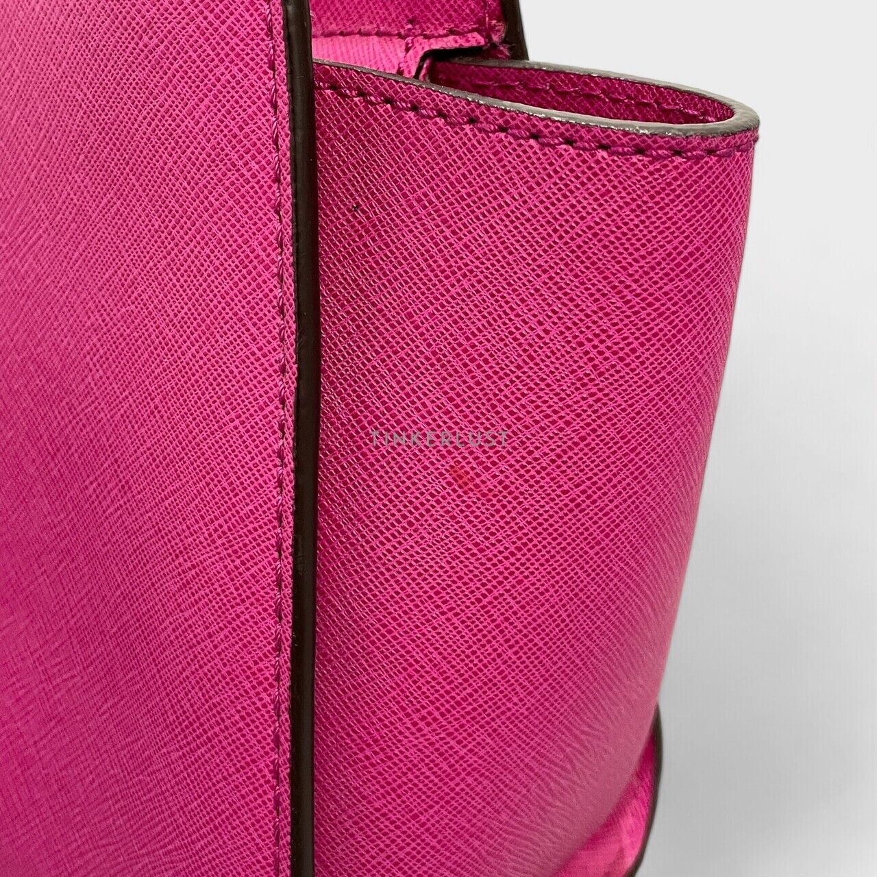 Michael Kors Selma Small Fuchsia Leather Sling Bag