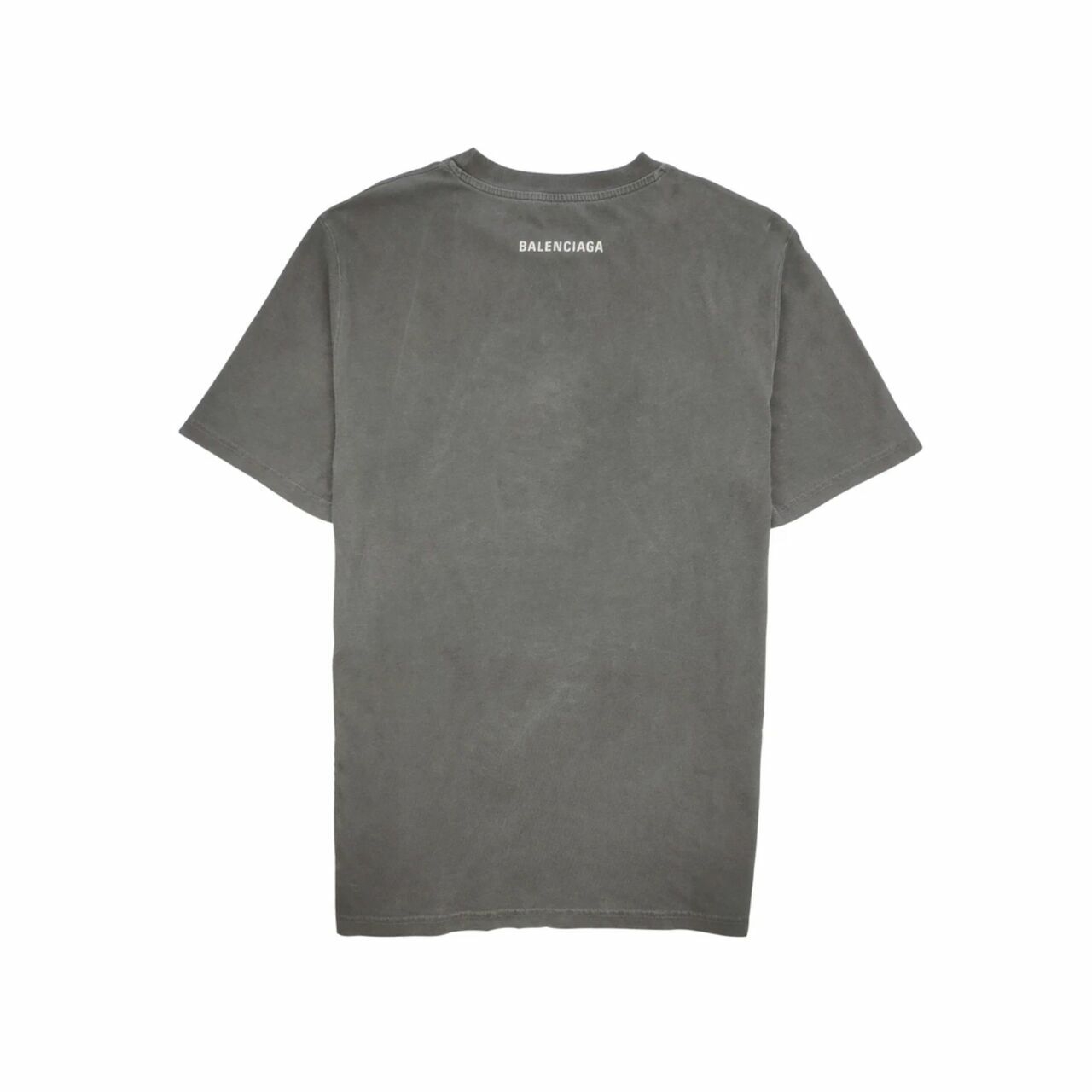 Balenciaga Grey Paris Printed T-Shirt