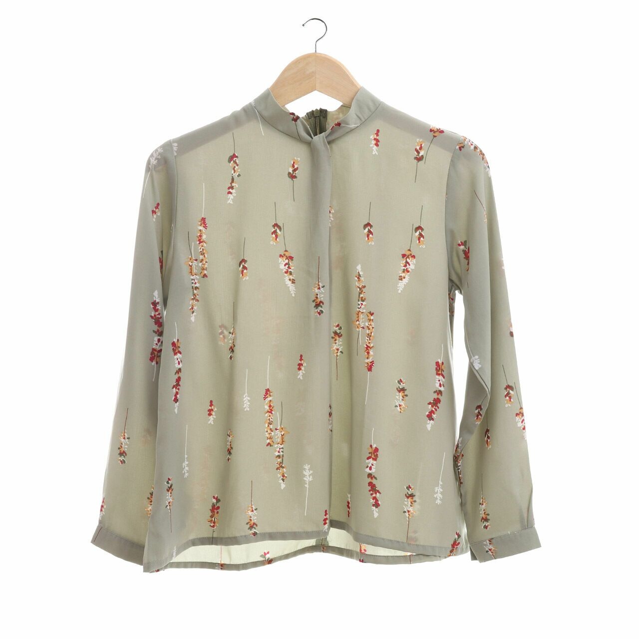 Ramune Mint Floral Blouse