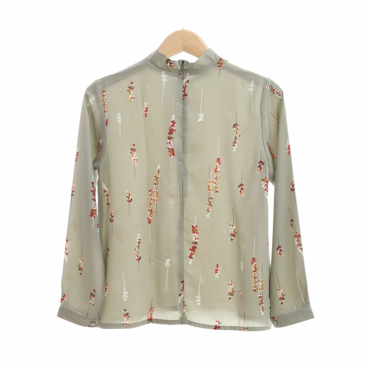 Ramune Mint Floral Blouse