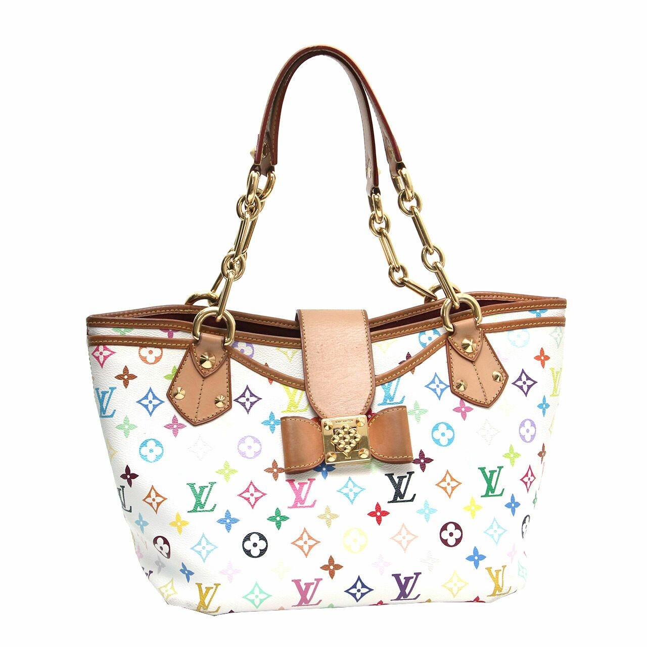 Louis Vuitton Annie GM Monogram Multicolour White Shoulder Bag