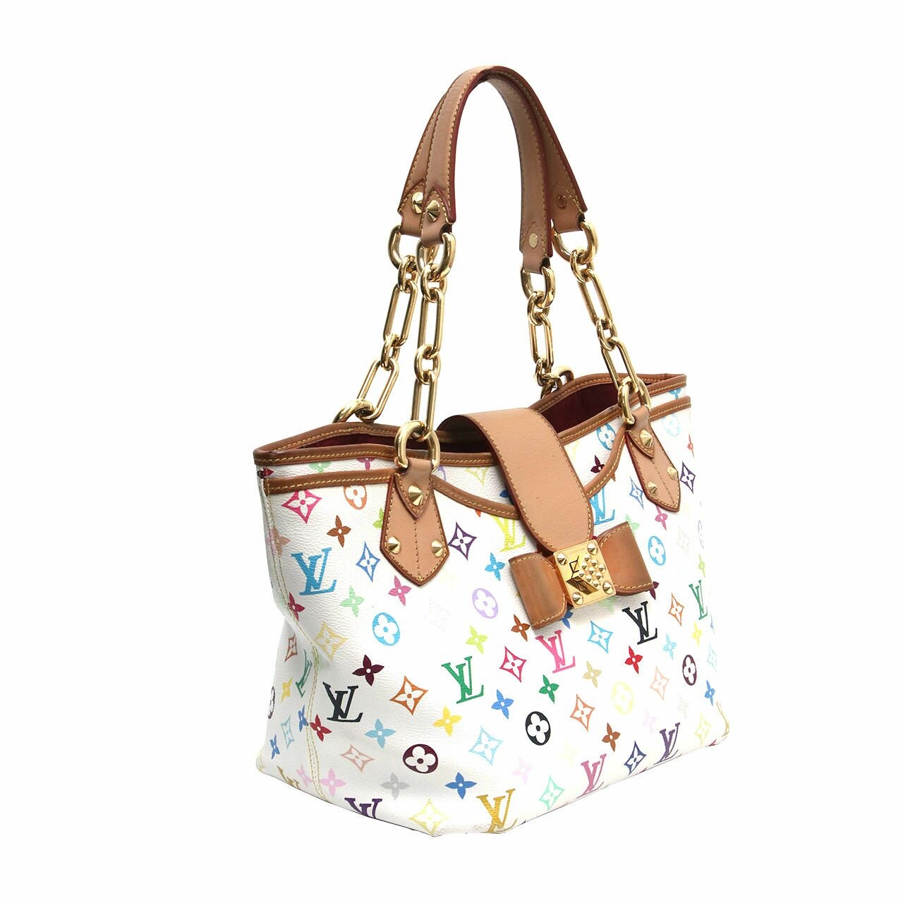 Louis Vuitton Annie GM Monogram Multicolour White Shoulder Bag