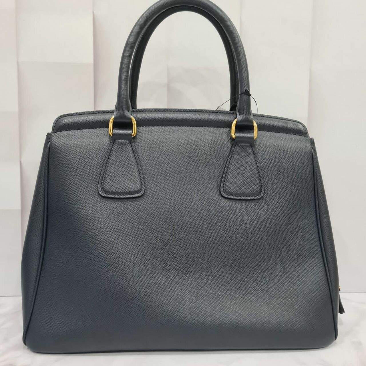 Prada Saffiano Promenade Tote Bag Baltico Handbag