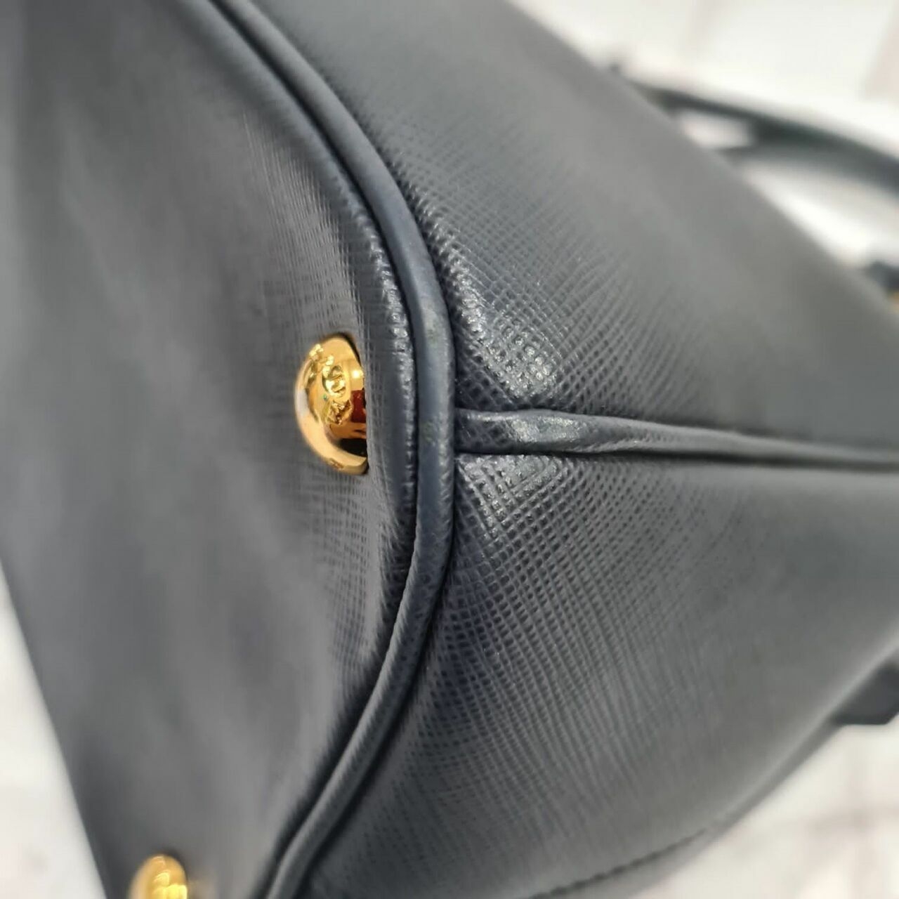 Prada Saffiano Promenade Tote Bag Baltico Handbag