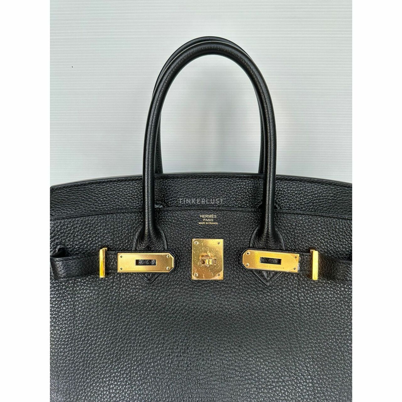 Hermes Birkin 30 Togo Black GHW #Q Handbag